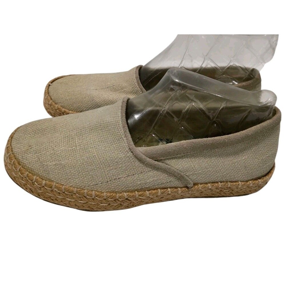 Tommy Bahama Shoes Womans 8.5 Tan Angel Fish Canvas Jute Casual Loafer Slip On